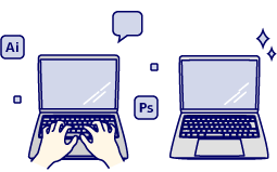 イメージ：ライセンスの追加：複数台のパソコンを使っているデザイン制作会社様…など